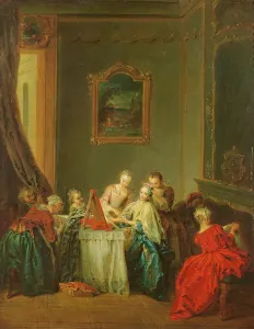 The Toilet: Young woman at her Dressing Table (oil on canvas) The Toilet: Young woman at her Dressing Table (oil on canvas)