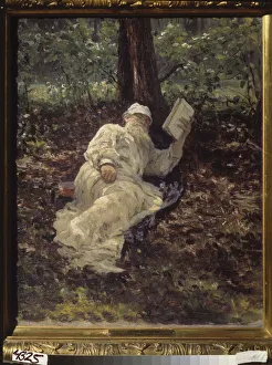 Tolstoi resting in the forest, 1891 (oil on canvas) Tolstoi resting in the forest, 1891 (oil on canvas)