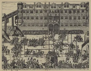 Tournament in celebration of the Christening of Sigismund, son of John George, Elector of Brandenburg, at Colln Castle Tournament in celebration of the Christening of Sigismund, son of John George, Elector of Brandenburg, at Colln Castle