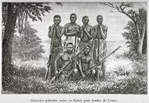Related Images Collection: Traditional costume of the Indigenous People of Gabon, illustration from L