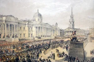 Trafalgar Square, from A Memorial of the Marriage of Edward VII Trafalgar Square, from A Memorial of the Marriage of Edward VII