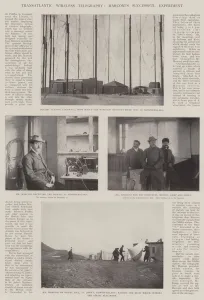 Transatlantic Wireless Telegraphy, Marconi's Successful Experiment (b/w photo) Transatlantic Wireless Telegraphy, Marconi's Successful Experiment (b/w photo)