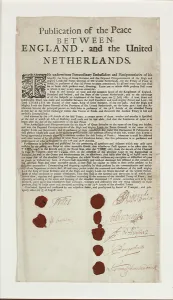 Treaty of Breda, 1667 (print & pen and ink on paper) (see also 496177) Treaty of Breda, 1667 (print & pen and ink on paper) (see also 496177)