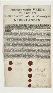 Treaty of Breda, 1667 (print & pen and ink on paper) (see also 496176) Treaty of Breda, 1667 (print & pen and ink on paper) (see also 496176)