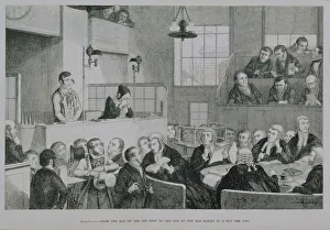 The Trial at the Old Bailey, plate 5 of The Drunkard's Children The Trial at the Old Bailey, plate 5 of The Drunkard's Children