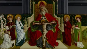 The Trinity with the Virgin, Saints John the Evangelist, Stephen and Lawrence and a Donor The Trinity with the Virgin, Saints John the Evangelist, Stephen and Lawrence and a Donor