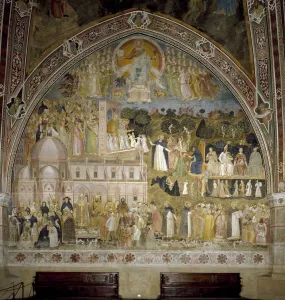 Triumph of the Catholic Church and the Dominican order. Chapel of the Spagniards (Fresco Triumph of the Catholic Church and the Dominican order. Chapel of the Spagniards (Fresco