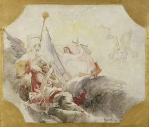 Triumph of the Republic, study for the decoration of the Town Hall in the 19th Triumph of the Republic, study for the decoration of the Town Hall in the 19th