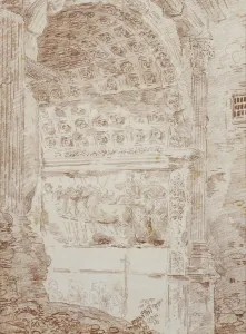 The Triumph of Rome, arc of Titus (red chalk on paper) The Triumph of Rome, arc of Titus (red chalk on paper)