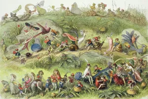 Triumphal March of the Elf-King, illustration from In Fairyland Triumphal March of the Elf-King, illustration from In Fairyland