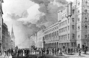 The Trongate of Glasgow, print made by David Allan (litho) The Trongate of Glasgow, print made by David Allan (litho)