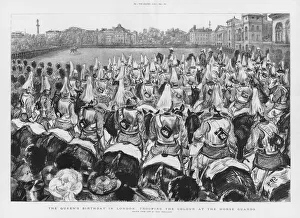 Trooping the Colour at the Horse Guards (litho) Trooping the Colour at the Horse Guards (litho)