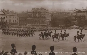 Trooping of the colour on the Horse Guards Parade, London (b/w photo) Trooping of the colour on the Horse Guards Parade, London (b/w photo)