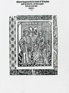 Troylus and Creseyde by Geoffrey Chaucer (woodcut) Troylus and Creseyde by Geoffrey Chaucer (woodcut)