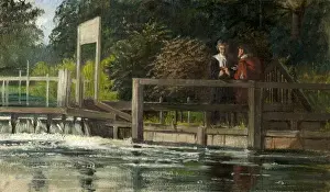 The Trysting Place (oil on canvas laid on board) The Trysting Place (oil on canvas laid on board)