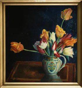 Tulips in a Staffordshire Jug (oil on canvas) Tulips in a Staffordshire Jug (oil on canvas)