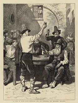 A Type of Rome Past, Gasperone and his Comrades, the Released Brigands (engraving) A Type of Rome Past, Gasperone and his Comrades, the Released Brigands (engraving)