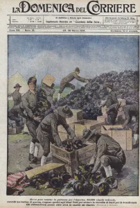 Uncommon goods leaving for America (colour litho) Uncommon goods leaving for America (colour litho)