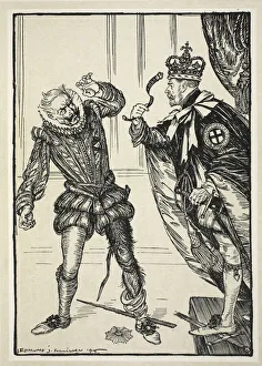 The Ungartered Blackleg ('Honi soit...'), illustration from The Kaiser' The Ungartered Blackleg ('Honi soit...'), illustration from The Kaiser'