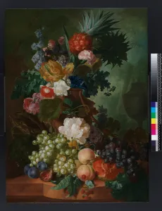 Vase of flowers and fruit, before 1808 (oil on panel) Vase of flowers and fruit, before 1808 (oil on panel)