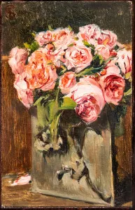 Vase with Roses, 1870 (oil on canvas applied on cardboard) Vase with Roses, 1870 (oil on canvas applied on cardboard)