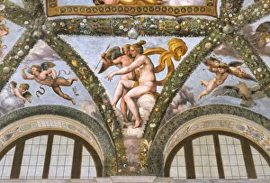 Venus instructing Cupid to launch an arrow, 1517-18 (fresco) Venus instructing Cupid to launch an arrow, 1517-18 (fresco)