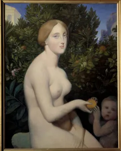 Venus a Paphos, portrait of Madame Balay (1833 - 1901). Painting by Jean Auguste Venus a Paphos, portrait of Madame Balay (1833 - 1901). Painting by Jean Auguste