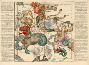Vernal Equinox , Plate 2 from Globi coelestis in tabulas planas redacti descriptio, pub Vernal Equinox , Plate 2 from Globi coelestis in tabulas planas redacti descriptio, pub