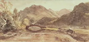 View in Borrowdale, 1806, Afternoon (pencil and w/c) View in Borrowdale, 1806, Afternoon (pencil and w/c)
