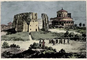 View of the Church of Santa Constance (nza), mausolee of Emperor Constantine built in View of the Church of Santa Constance (nza), mausolee of Emperor Constantine built in