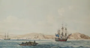View of the City of Ten-Tchoo-foo, 1792-94 (Watercolour) View of the City of Ten-Tchoo-foo, 1792-94 (Watercolour)