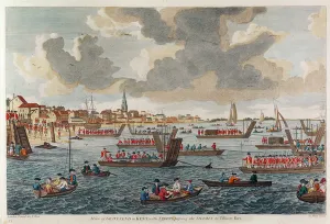 View of Gravesend with troops crossing the Thames to Tilbury Fort (engraving) View of Gravesend with troops crossing the Thames to Tilbury Fort (engraving)