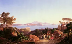 View of the Gulf of Pozzuoli with Mount Solfatara, c.1830 (oil on canvas) View of the Gulf of Pozzuoli with Mount Solfatara, c.1830 (oil on canvas)