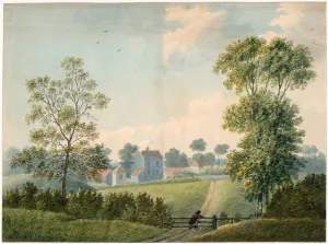 View at the back of Kilburn Wells (w/c on paper) View at the back of Kilburn Wells (w/c on paper)