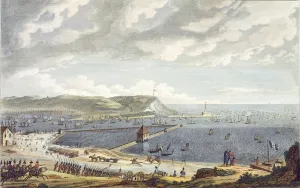 View of the Port and the Roadstead of Boulogne at the Departure of the Flotilla View of the Port and the Roadstead of Boulogne at the Departure of the Flotilla