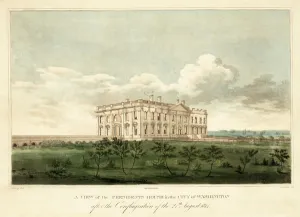 A view of the Presidents House in the City of Washington after the Conflagration of A view of the Presidents House in the City of Washington after the Conflagration of