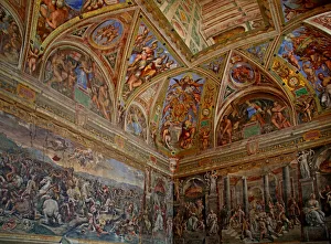View of the Room of Constantine, Vatican City (photo) View of the Room of Constantine, Vatican City (photo)