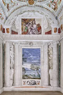 View of the Southern Wall of the Room of the Little Dog, 1560-1561 (fresco) View of the Southern Wall of the Room of the Little Dog, 1560-1561 (fresco)