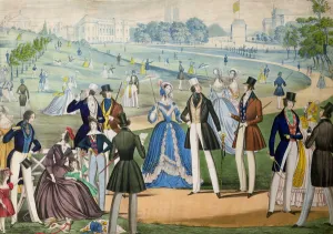View of St. James's from Green Park, London by Benjamin Read, c View of St. James's from Green Park, London by Benjamin Read, c