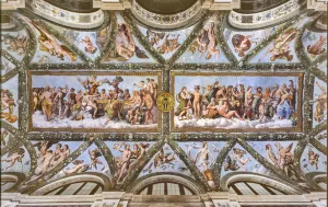 View of the vaults of the Loggia of Cupid and Psyche View of the vaults of the Loggia of Cupid and Psyche