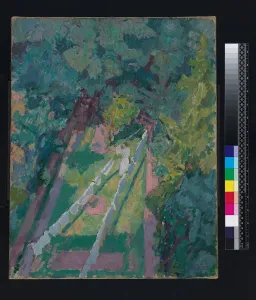A view from the window at 6 Cambrian Road, Richmond, before 1914 (oil on canvas) A view from the window at 6 Cambrian Road, Richmond, before 1914 (oil on canvas)