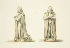 Two views of the effigy of William Swift (w/c on paper) Two views of the effigy of William Swift (w/c on paper)