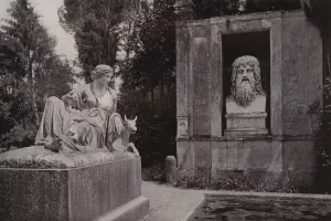 Villa Albani, Rome, Juno and Jupiter (b/w photo) Villa Albani, Rome, Juno and Jupiter (b/w photo)