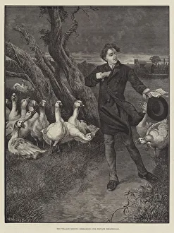 The Village Roscius rehearsing for Private Theatricals (engraving) The Village Roscius rehearsing for Private Theatricals (engraving)