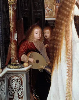 Virgin and Child with Three Angels Painting by Quentin Metsys (1466-1530), 1509 Sun Virgin and Child with Three Angels Painting by Quentin Metsys (1466-1530), 1509 Sun