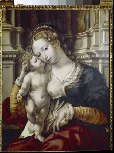 The Virgin and Child (oil on panel, 1527-1530) The Virgin and Child (oil on panel, 1527-1530)