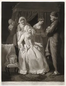 The Virtuous Comforted by Sympathy and Attention, print made by Valentine Green The Virtuous Comforted by Sympathy and Attention, print made by Valentine Green