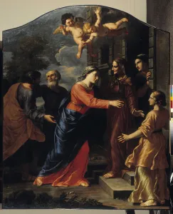 The Visitation. The Virgin Mary visits Elisabeth, 17th century (oil on canvas) The Visitation. The Virgin Mary visits Elisabeth, 17th century (oil on canvas)