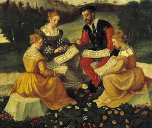 The vocal concert Painting of the Italian School. 16th century The vocal concert Painting of the Italian School. 16th century