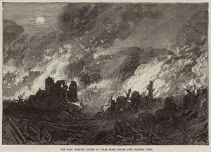 The War, burning Houses to clear Space before Fort Bicetre, Paris (engraving) The War, burning Houses to clear Space before Fort Bicetre, Paris (engraving)